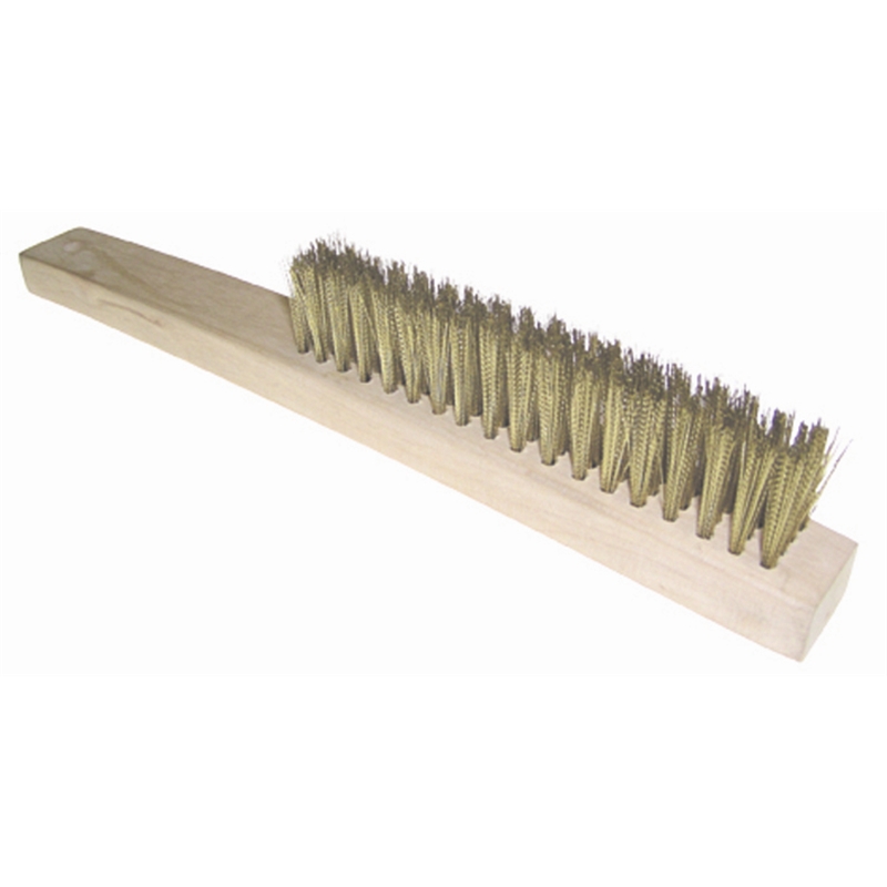 BRASS WIRE BRUSH POLY HANDLE