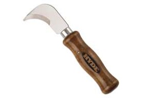 HOOK KNIFE 2.5" BLADE WOOD HANDL